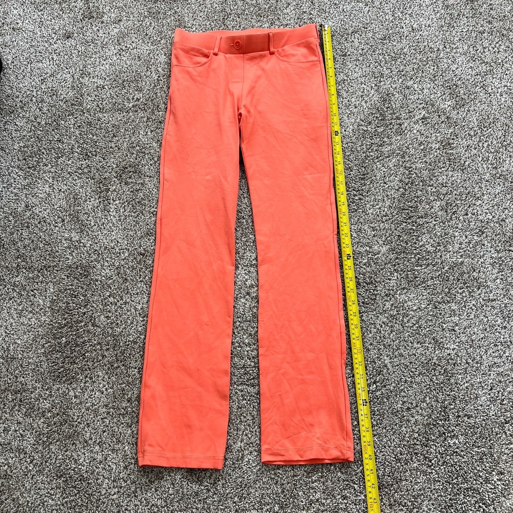 Betabrand Coral Orange Skinny Yoga Pants Womens Small 29L 31 Inseam Soft